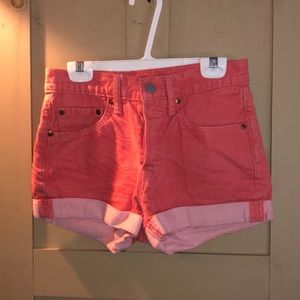 Levi’s 501 red jean shorts size 26